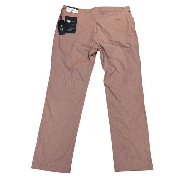 Tommy Hilfiger Mens TH Flex Finn Modern Fit Twill Pants Rose Pink 38x32 - Picture 2 of 4